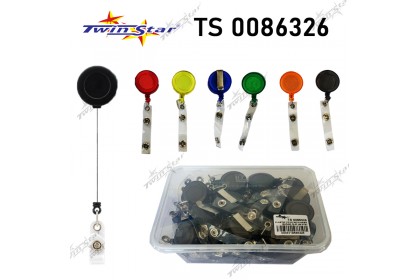 TS 0086326 Color Plastic YOYO With Name Badge Clip
